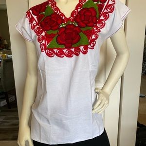 NWT Artisanal embroidered blouse.